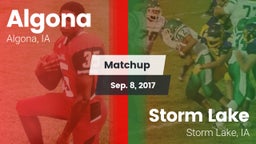 Matchup: Algona vs. Storm Lake  2017