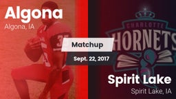 Matchup: Algona vs. Spirit Lake  2017