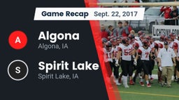 Recap: Algona  vs. Spirit Lake  2017