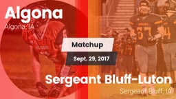 Matchup: Algona vs. Sergeant Bluff-Luton  2017