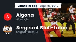 Recap: Algona  vs. Sergeant Bluff-Luton  2017