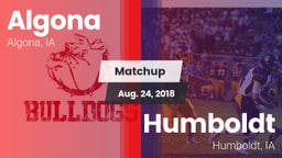 Matchup: Algona vs. Humboldt  2018