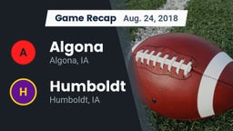 Recap: Algona  vs. Humboldt  2018