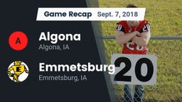 Recap: Algona  vs. Emmetsburg  2018
