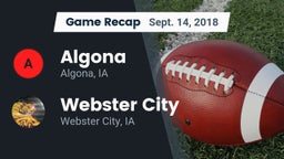Recap: Algona  vs. Webster City  2018