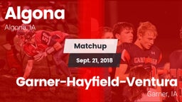 Matchup: Algona vs. Garner-Hayfield-Ventura  2018