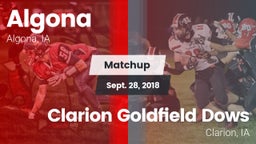 Matchup: Algona vs. Clarion Goldfield Dows  2018