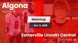Matchup: Algona vs. Estherville Lincoln Central  2018