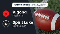 Recap: Algona  vs. Spirit Lake  2018