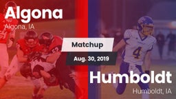 Matchup: Algona vs. Humboldt  2019