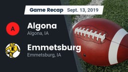 Recap: Algona  vs. Emmetsburg  2019