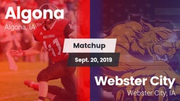 Matchup: Algona vs. Webster City  2019