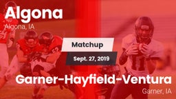Matchup: Algona vs. Garner-Hayfield-Ventura  2019