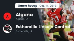 Recap: Algona  vs. Estherville Lincoln Central  2019