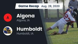 Recap: Algona  vs. Humboldt  2020
