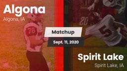 Matchup: Algona vs. Spirit Lake  2020