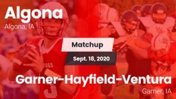 Matchup: Algona vs. Garner-Hayfield-Ventura  2020