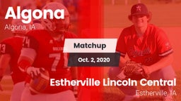 Matchup: Algona vs. Estherville Lincoln Central  2020