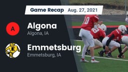 Recap: Algona  vs. Emmetsburg  2021