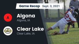 Recap: Algona  vs. Clear Lake  2021