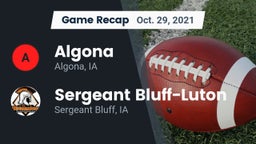 Recap: Algona  vs. Sergeant Bluff-Luton  2021