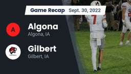 Recap: Algona  vs. Gilbert  2022