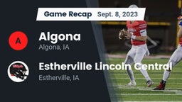 Recap: Algona  vs. Estherville Lincoln Central  2023