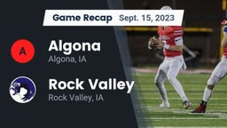 Recap: Algona  vs. Rock Valley  2023