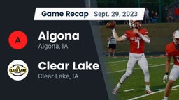 Recap: Algona  vs. Clear Lake  2023