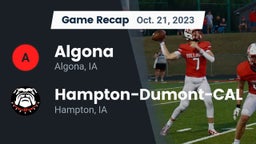 Recap: Algona  vs. Hampton-Dumont-CAL 2023