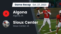 Recap: Algona  vs. Sioux Center  2023