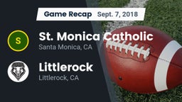 Recap: St. Monica Catholic  vs. Littlerock  2018