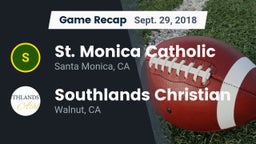Recap: St. Monica Catholic  vs. Southlands Christian  2018