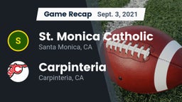 Recap: St. Monica Catholic  vs. Carpinteria  2021