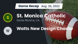 Recap: St. Monica Catholic  vs. Watts New Design Charter 2022