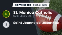 Recap: St. Monica Catholic  vs. Saint Jeanne de Lestonnac 2022