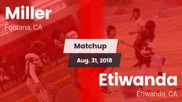 Matchup: Miller vs. Etiwanda  2018