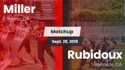 Matchup: Miller vs. Rubidoux  2018