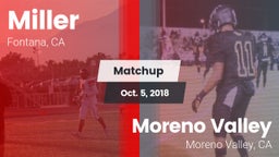 Matchup: Miller vs. Moreno Valley  2018