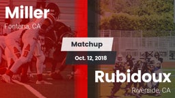 Matchup: Miller vs. Rubidoux  2018