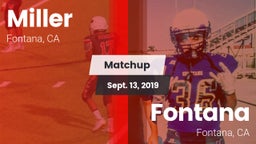 Matchup: Miller vs. Fontana  2019