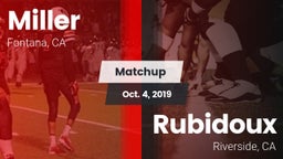 Matchup: Miller vs. Rubidoux  2019