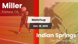 Matchup: Miller vs. Indian Springs  2019