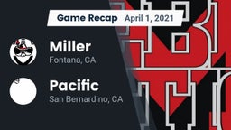Recap: Miller  vs. Pacific  2021