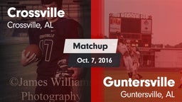 Matchup: Crossville vs. Guntersville  2016