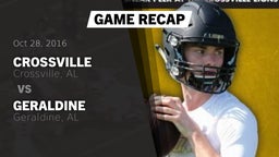 Recap: Crossville  vs. Geraldine  2016