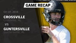 Recap: Crossville  vs. Guntersville  2016