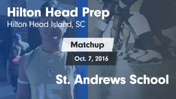 Matchup: Hilton Head Prep vs. St. Andrews School 2016
