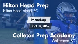 Matchup: Hilton Head Prep vs. Colleton Prep Academy  2016