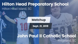 Matchup: Hilton Head vs. John Paul II Catholic School 2018